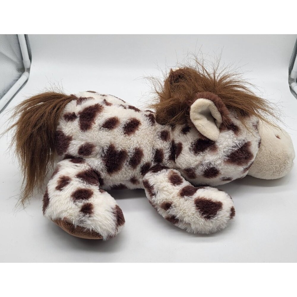 Floppy Lying Brown & White Spotted Horse Cuddle Plush Stuffed Animal - Picture 6 of 10